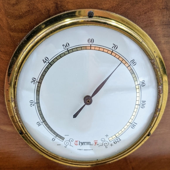 ✨SOLD✨ VTG Redwood Barometer W Germany Handmade - Picture 3 of 6